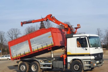 Mercedes-Benz Actros 1831 Wywrotka 6x2 / Kiper + HDS Stan * BDB *